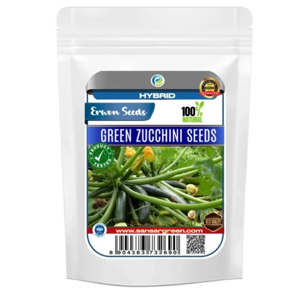 Erwon Hybrid Green Zucchini Seeds From sansar green