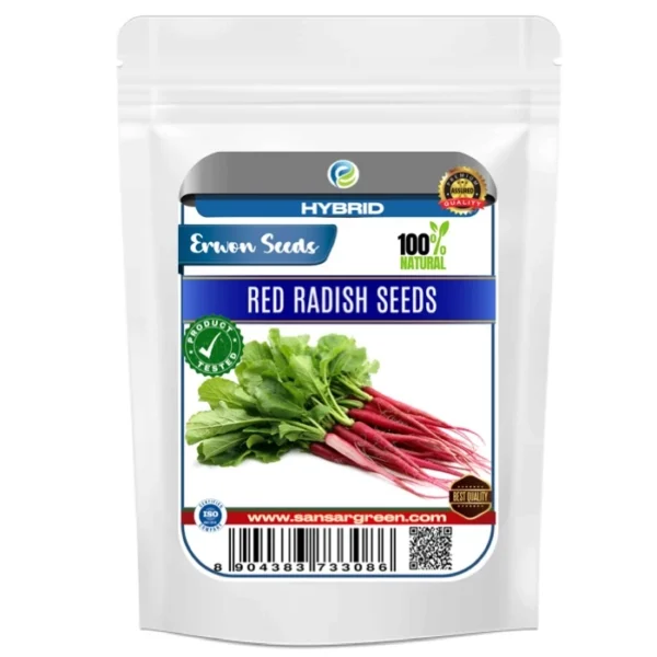 Erwon Hybrids Red Radish Seeds of healthy plants From Sansar Green