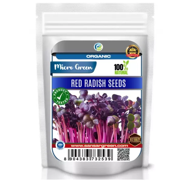 Erwon Red Radish Organic Microgreen Seeds From Sansar Green