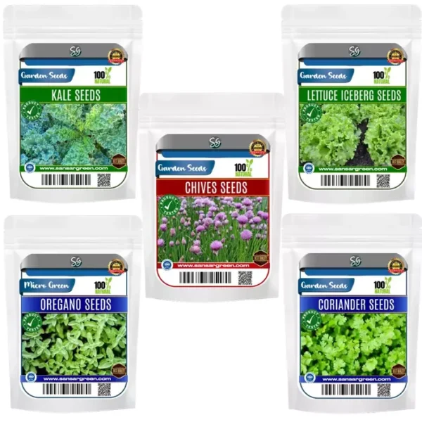 Sansar Green Combo Pack of 5 Leafy Vegetable Seeds