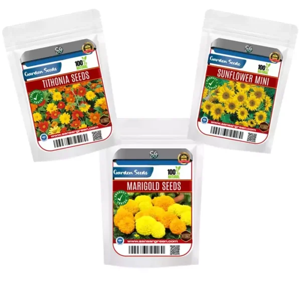 Sansar Green Combo Pack of 3 Flower Seeds