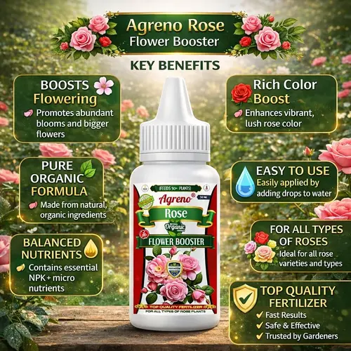 Agreno® Rose Drops Organic Liquid Fertilizer for Roses, Flower Booster